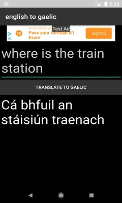 english to gaelic translator android App screenshot 1