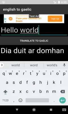 english to gaelic translator android App screenshot 2