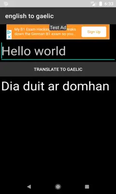 english to gaelic translator android App screenshot 3